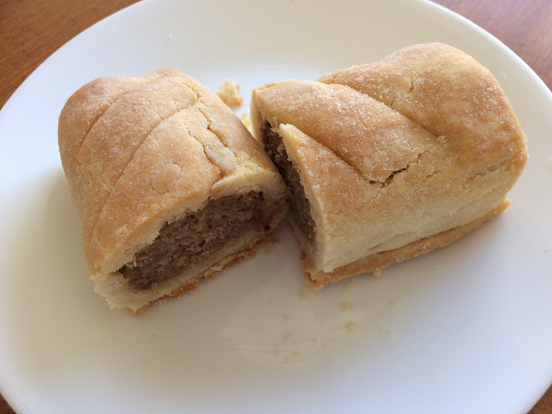 Photo of gf sausage roll on a plate