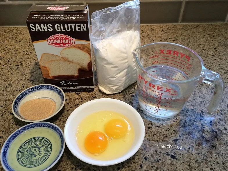 image of ingredients for bread mix