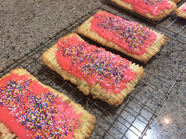 gf poptarts with icing and sprinkles