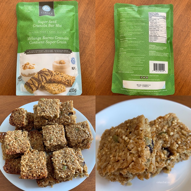 cloud 9 gf granola bar mix collage