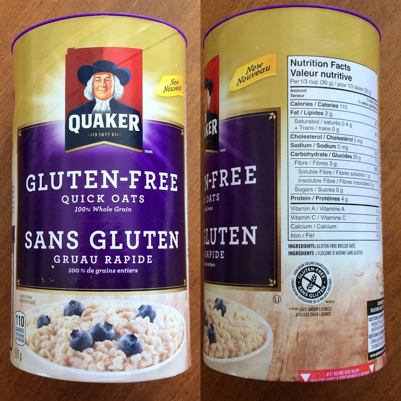 quaker gf oatmeal