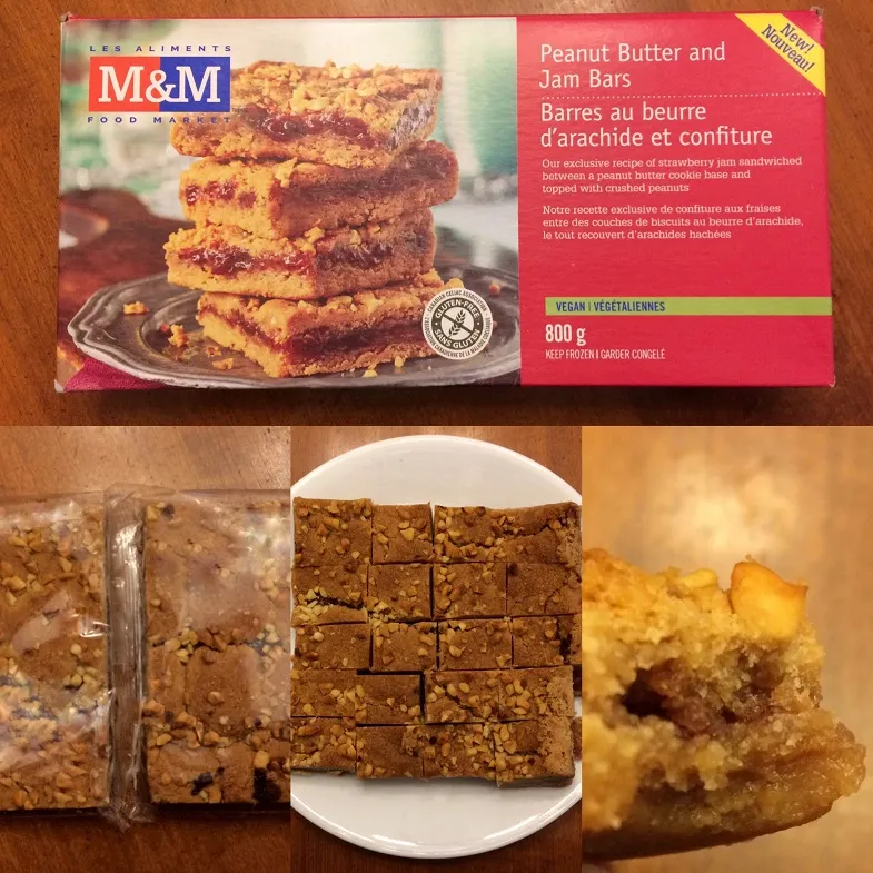 M & M's gluten free Peanut Butter and Jam Bars