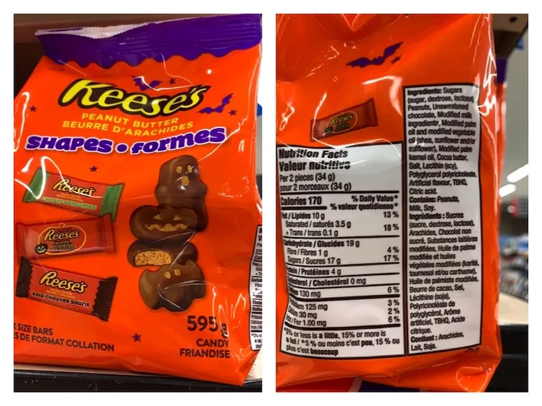 gluten-free-reese's holiday peanut butter shapes for Halloween