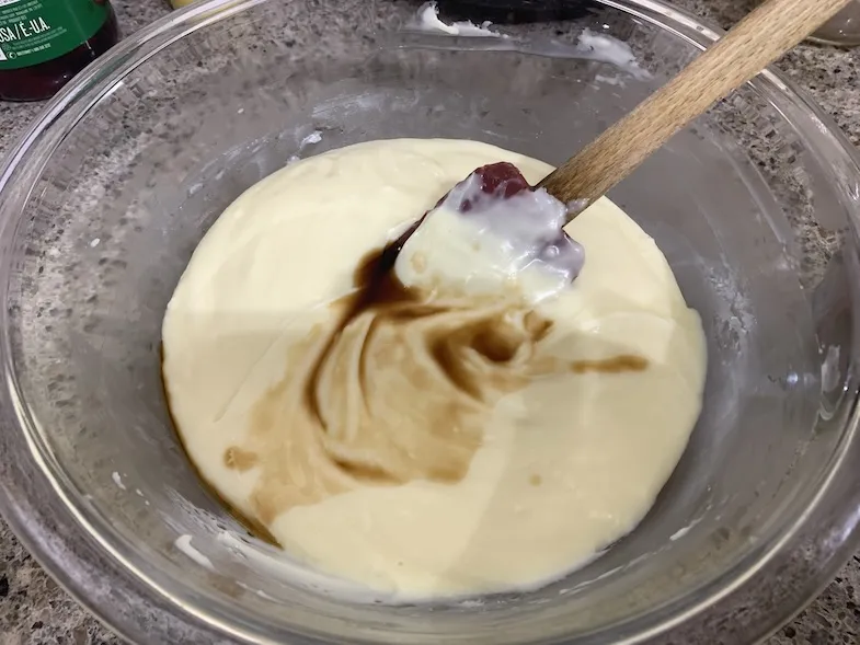 adding vanilla to the fudge