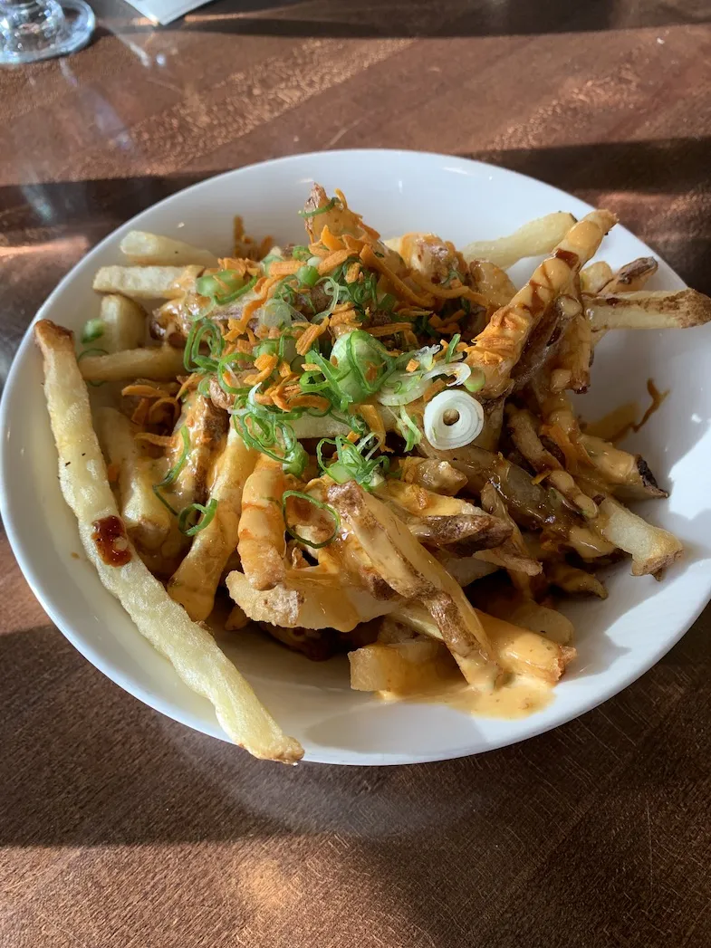 Asian Street Fries at the Wild Orchid Bistro and Sushi Lounge in Canmore Alberta