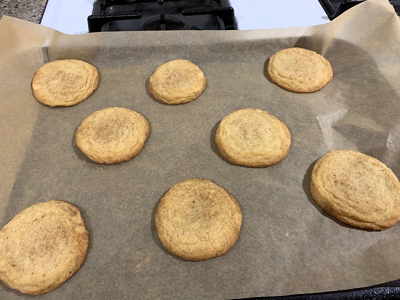 baked cookies on a tray