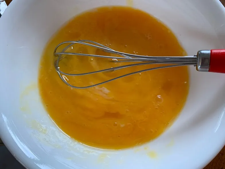 photo of eggs being whisked