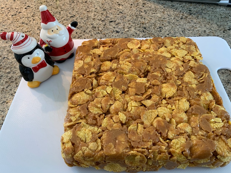 candy on cutting board