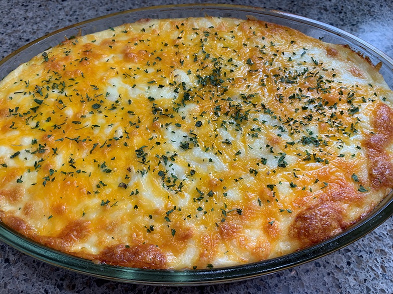 curry doria in casserole dish cooked