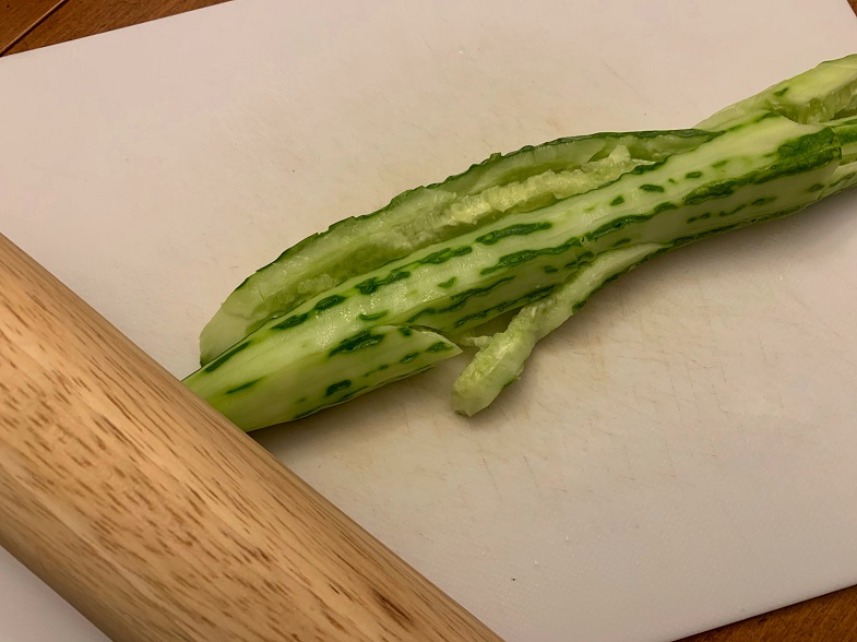 flattened cucumbers