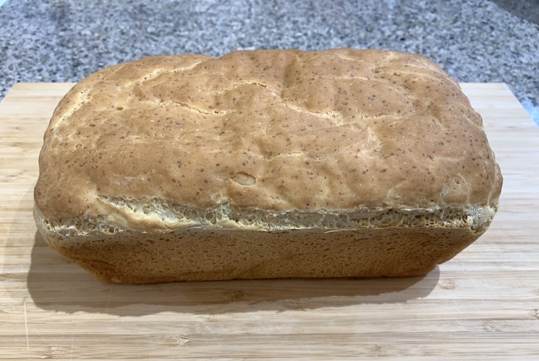 gf bread out of pan