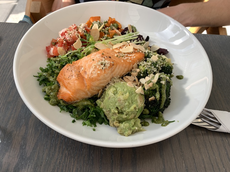 gf Impact Restaurant Salmon Bowl