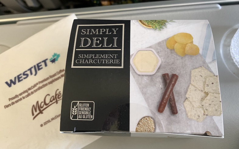 photo of WestJet gluten free snack box