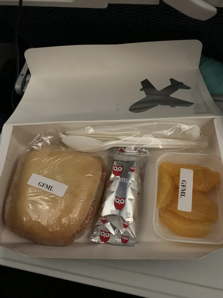 Gluten-Free ANA flight breakfast to Japan