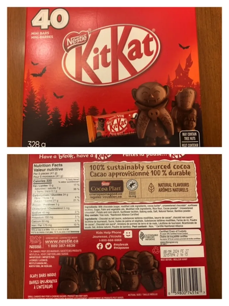 2023 gluten-free holiday Kit Kats