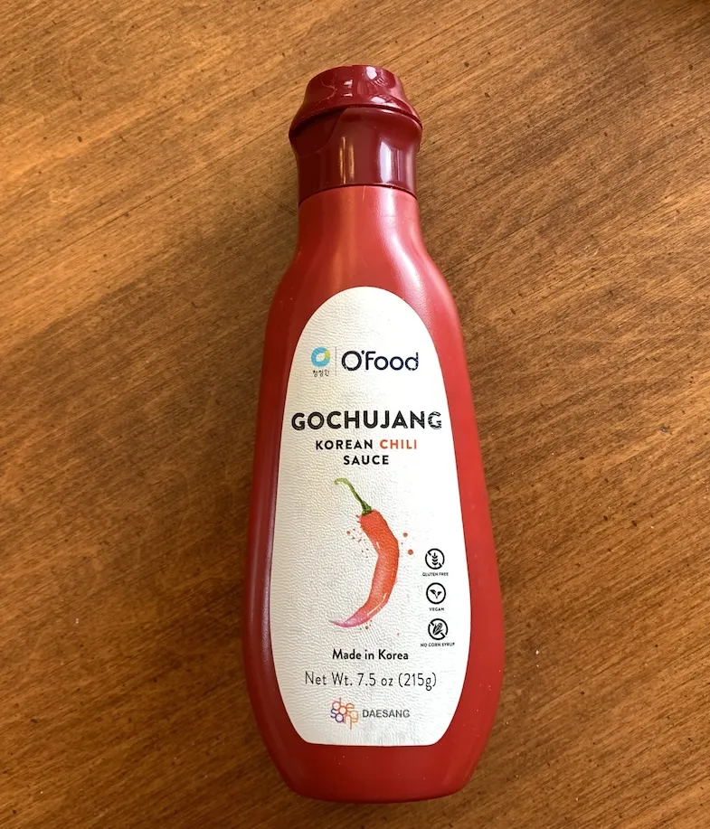 gluten-free O'Food Gochujang Korean Chilli Sauce bottle