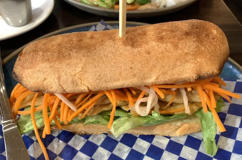 grilled pork Banh Mi sub