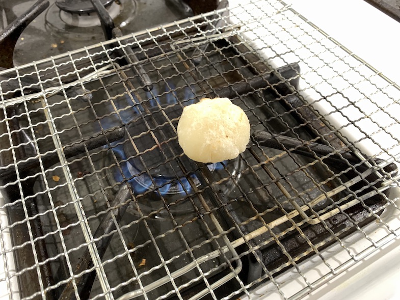 grilling mochi