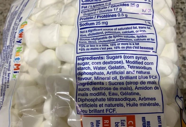 mini marshmallow ingredients