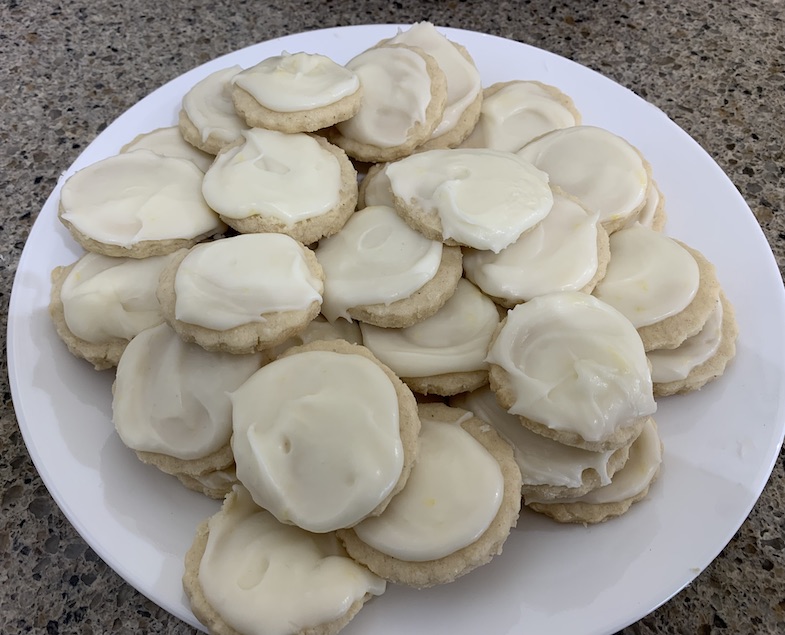 lillybean gluten-free lemon cookies on a plate