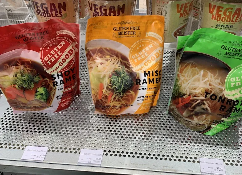 Loft gluten-free Meister ramen in Tokyo Japan