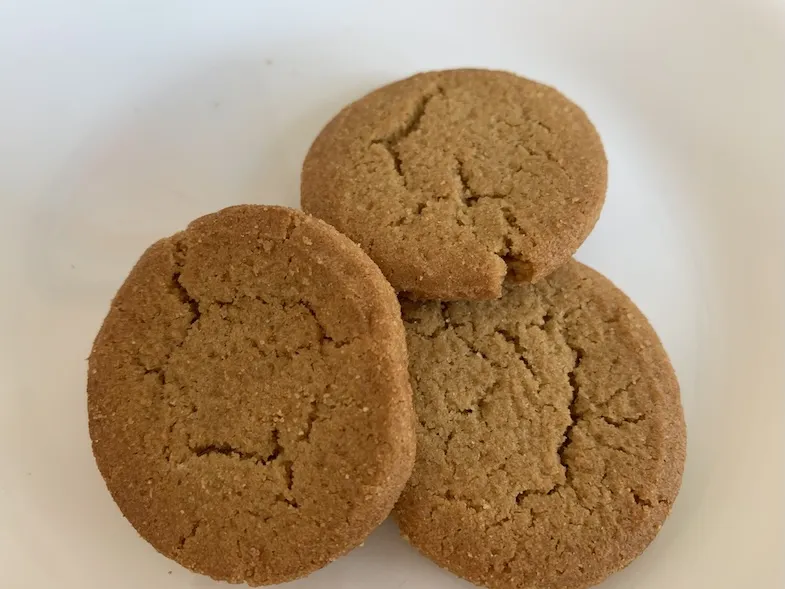 Mi-Del gluten-free ginger snaps on a plate