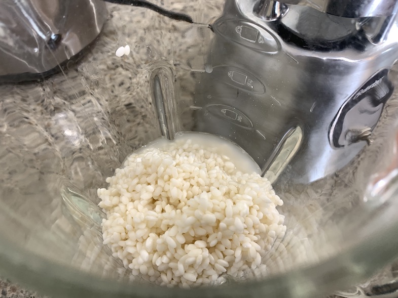 rice in blender