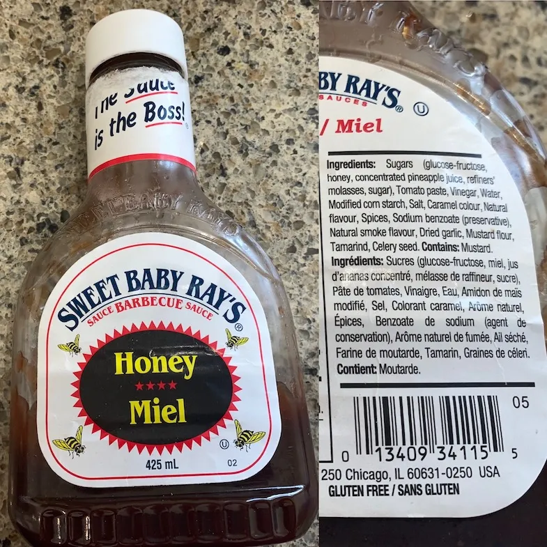 Sweet Baby Ray's Gluten-Free Honey Barbecue Sauce