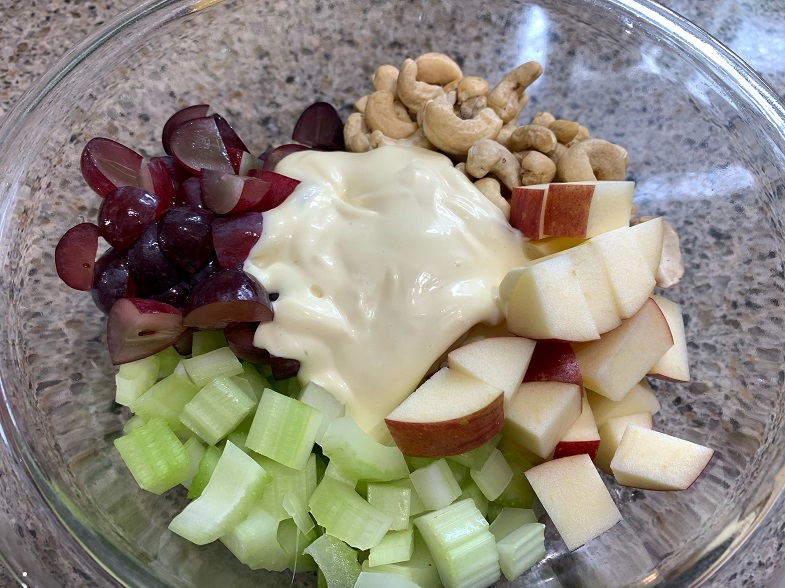 waldorf salad before mixing